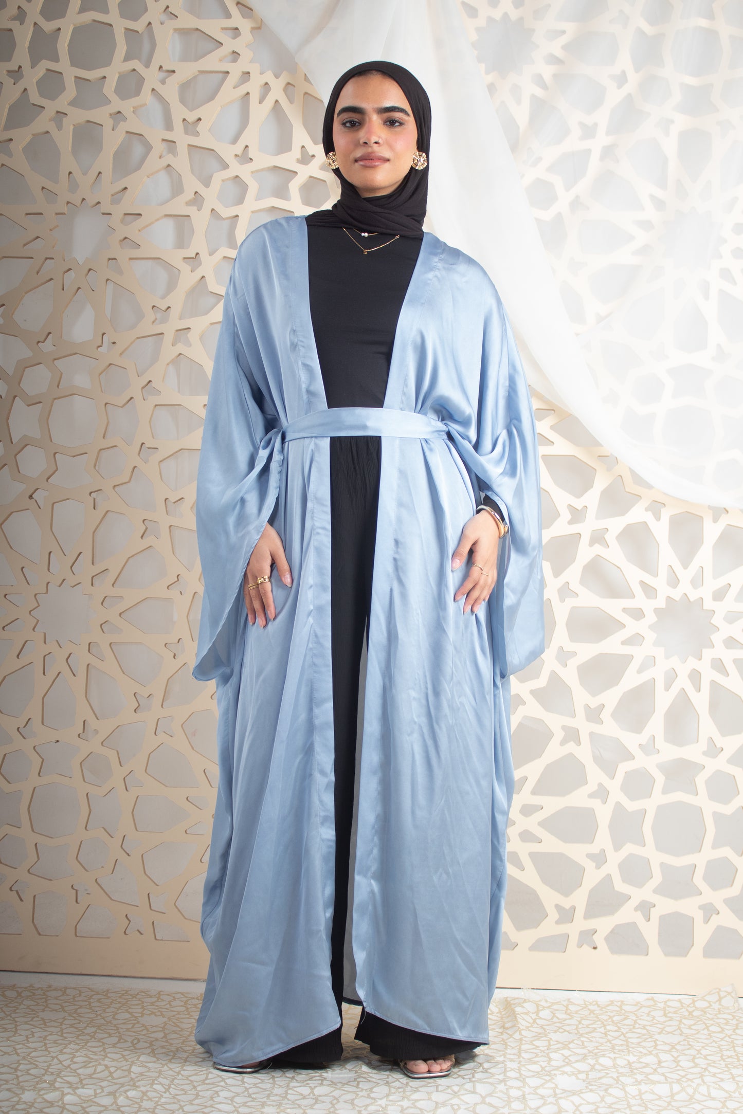 The Lily Kaftan in soft blue