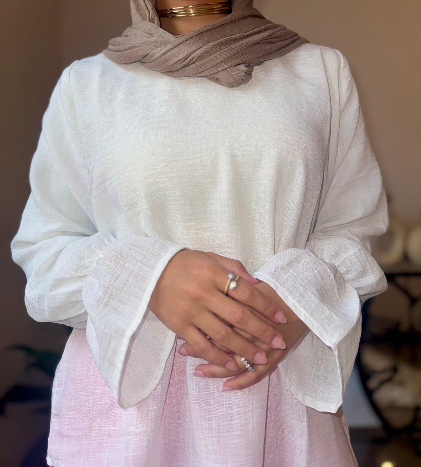 The Liny high low blouse 🤍