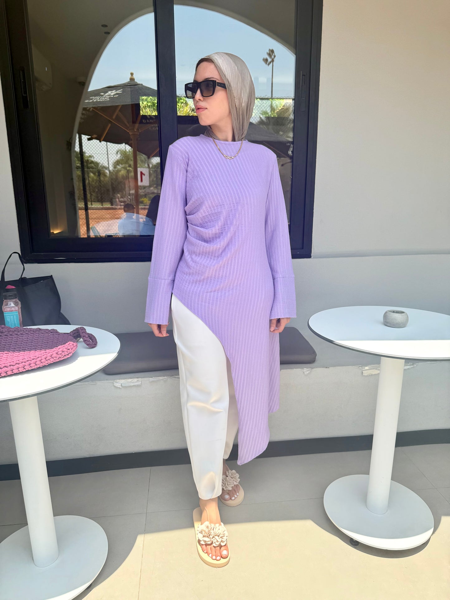 Juliette high low Blouse *Lavender