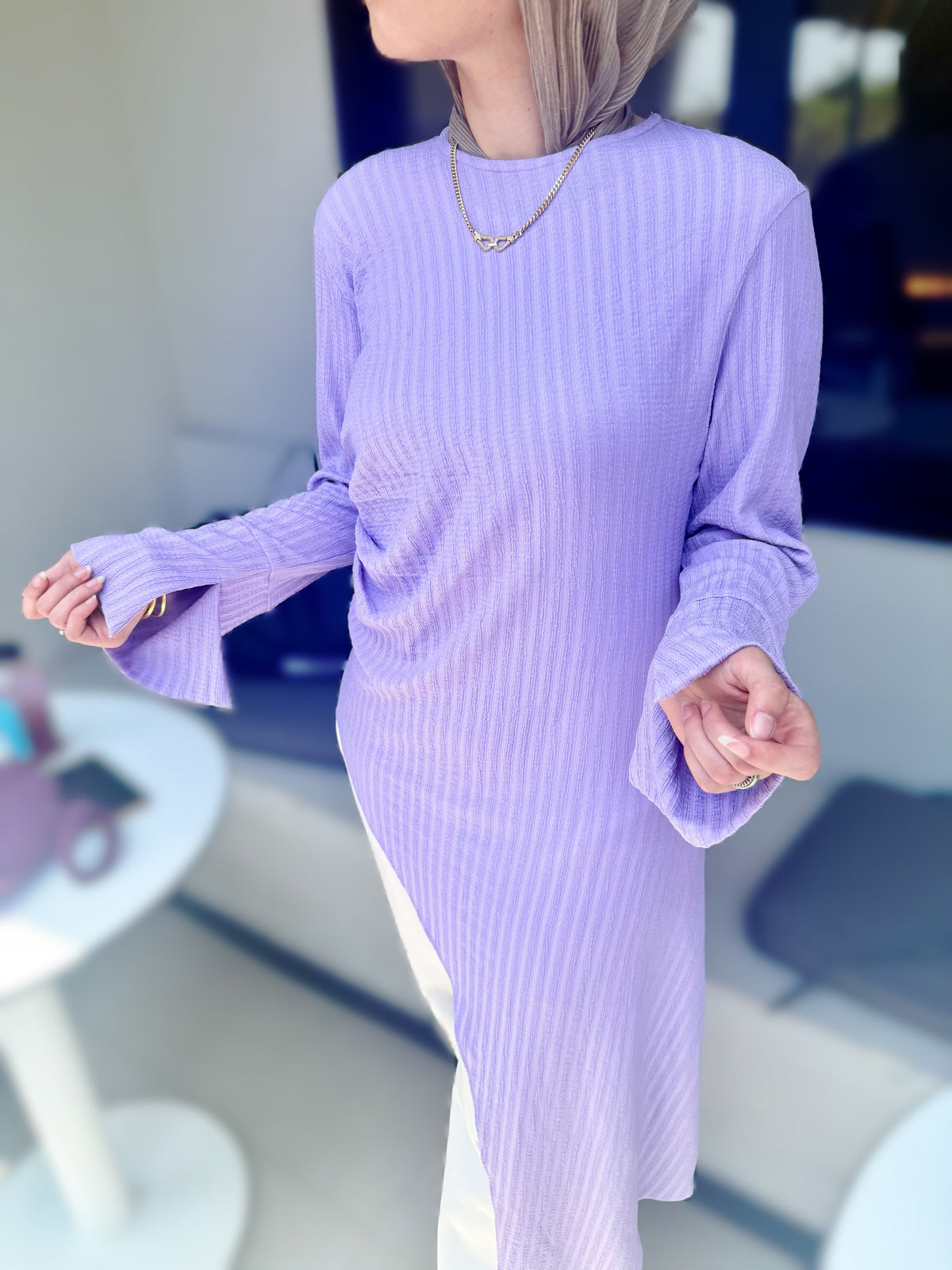 Juliette high low Blouse *Lavender
