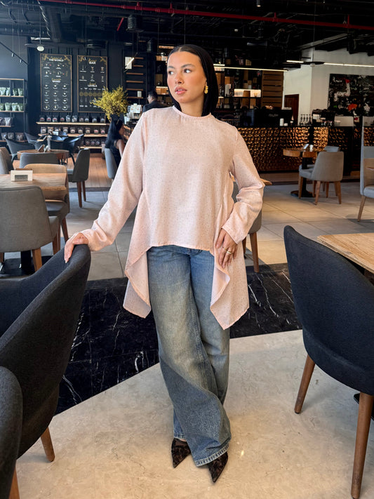 Studded blouse in rose 💕