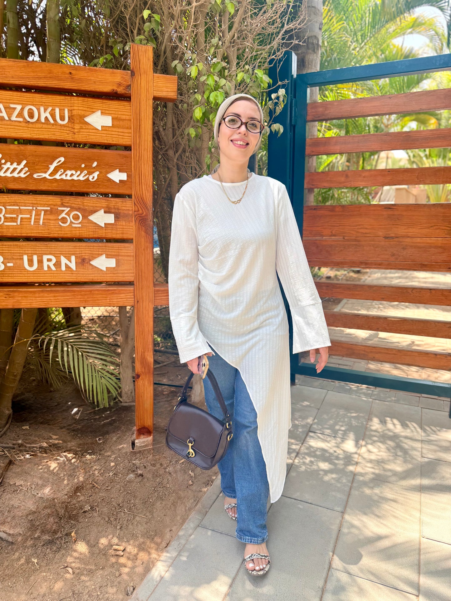 Juliette high low Blouse *white
