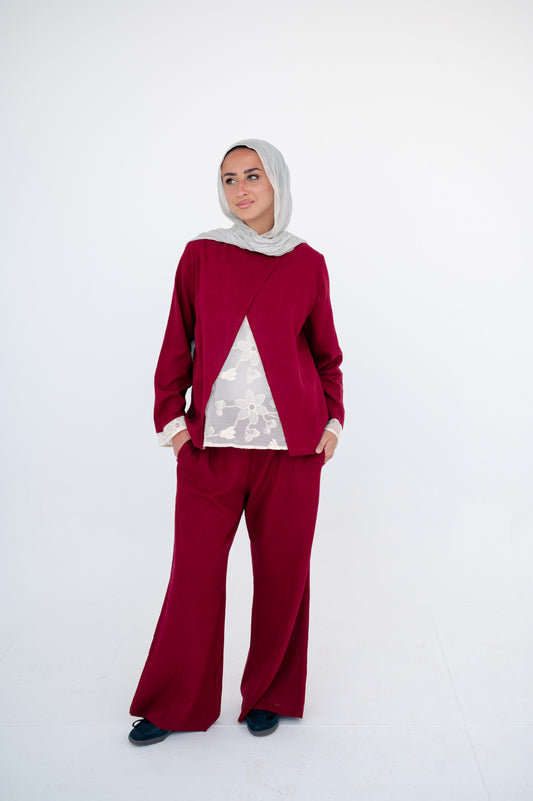 Mix set lace in Burgundy ♥️