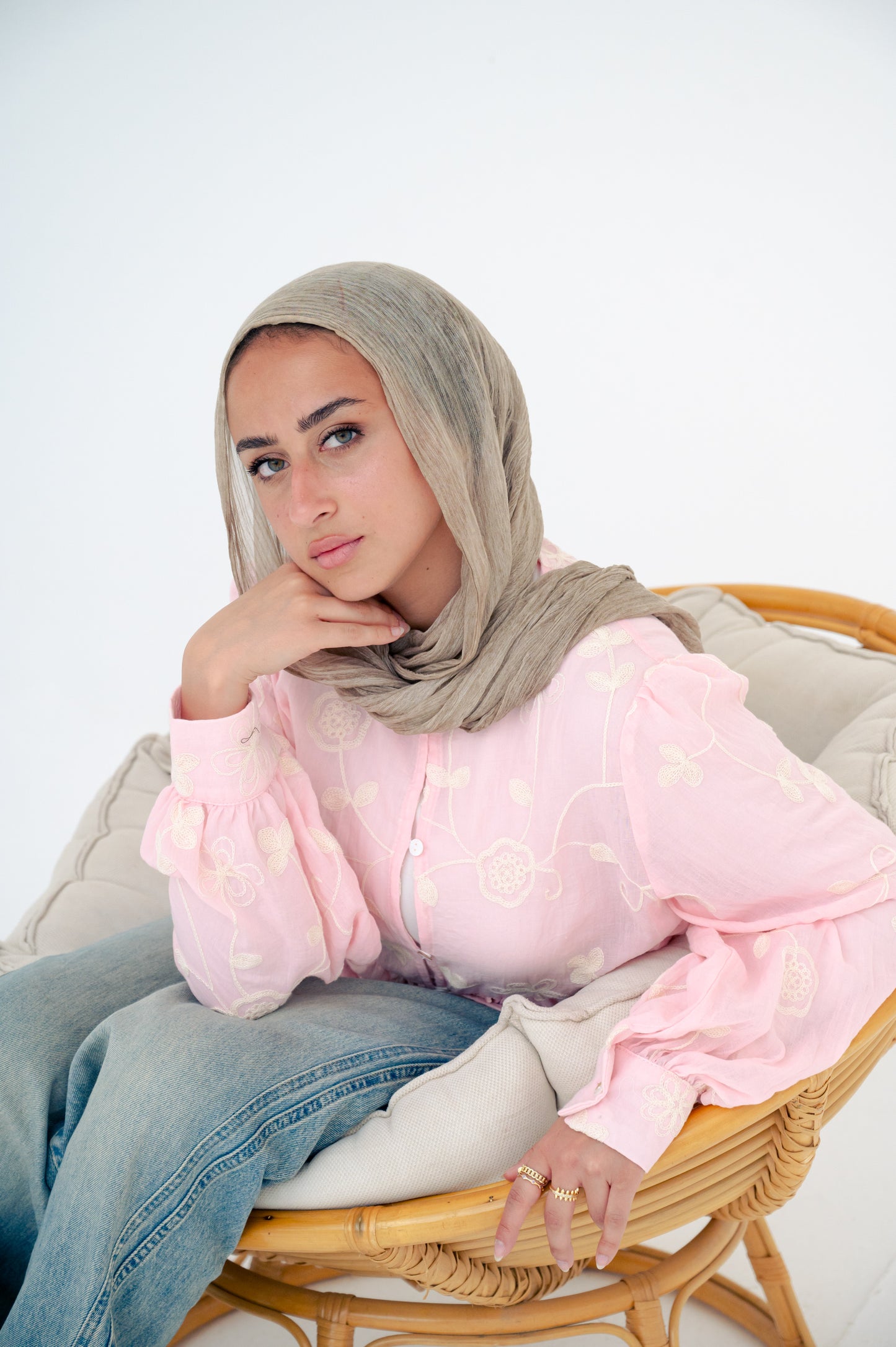 Maria blouse in rose -Pure cotton🎀