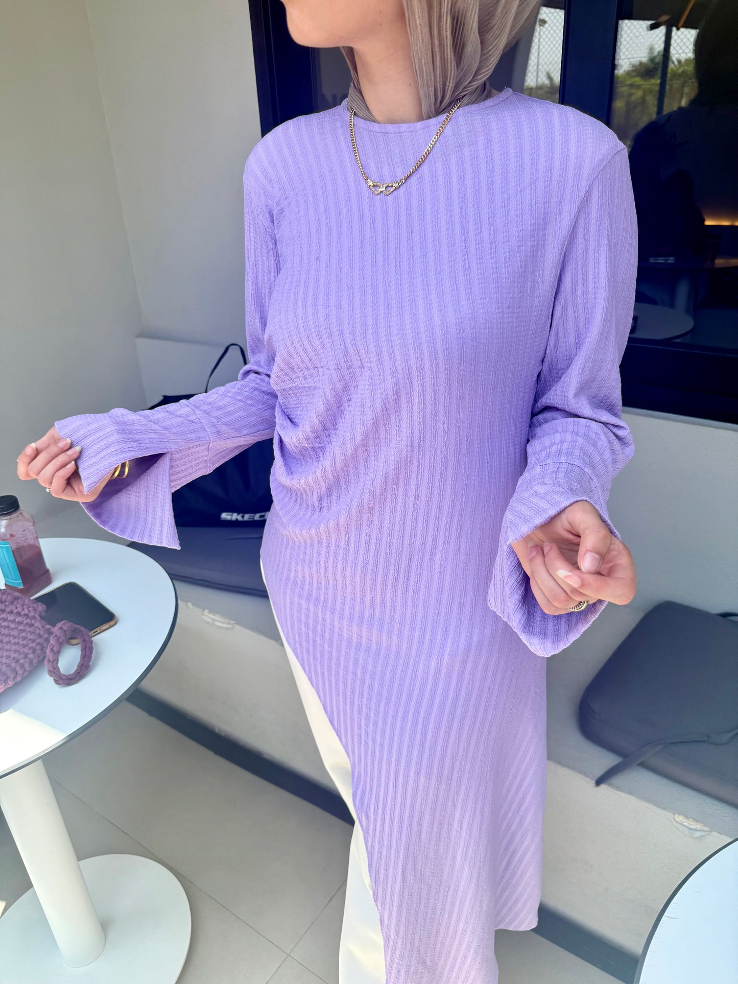 Juliette high low Blouse *Lavender