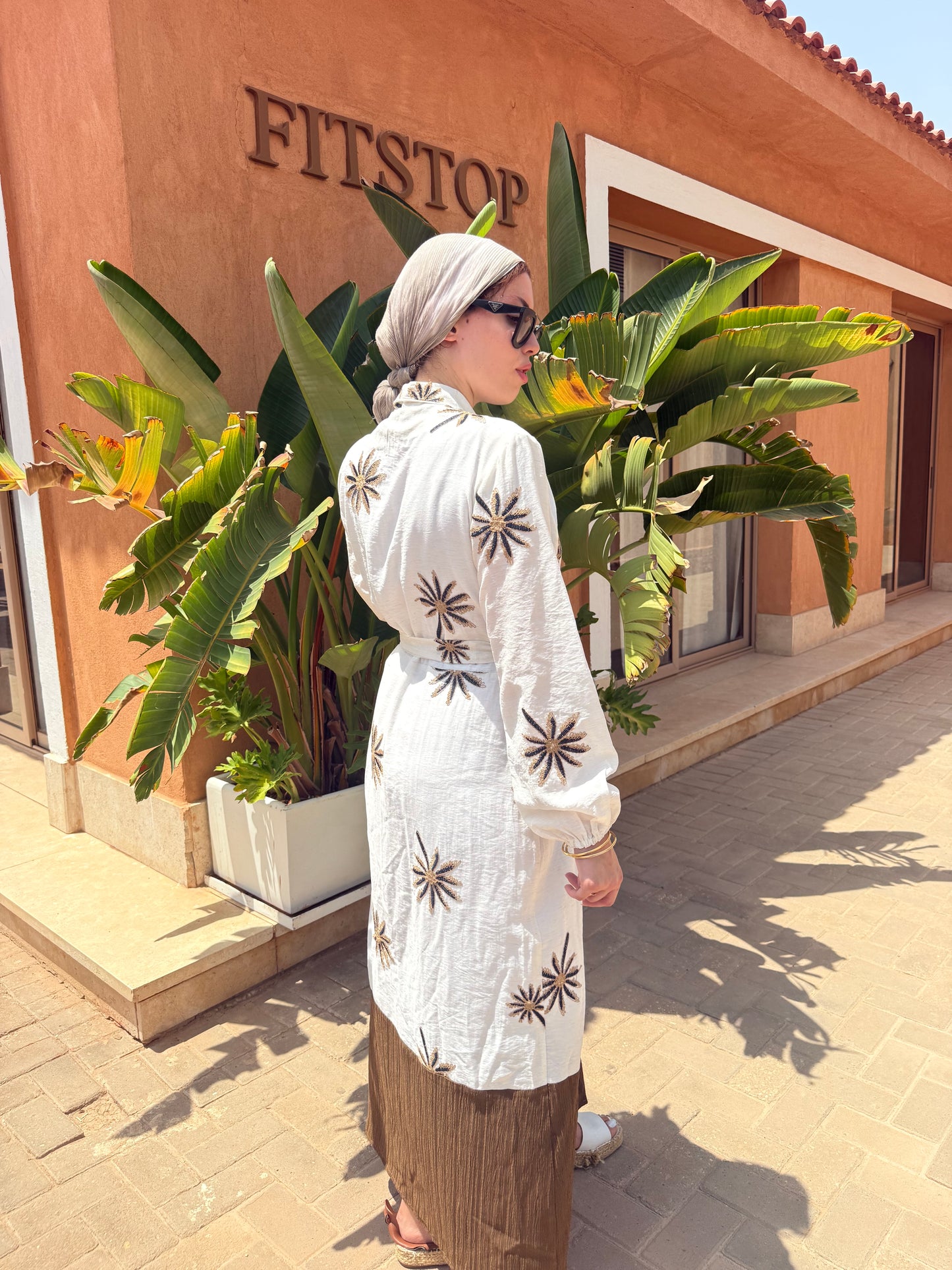 Flow dress palm