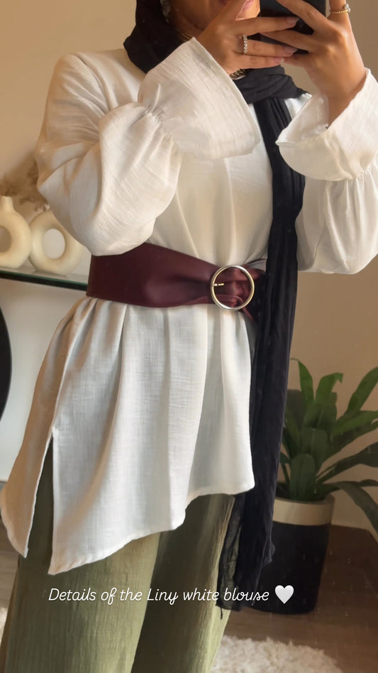 The Liny high low blouse 🤍