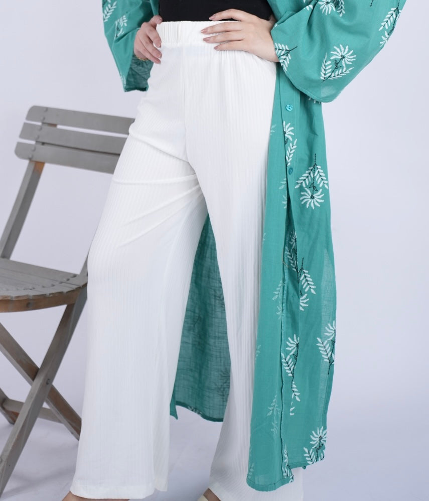 White cotton pants