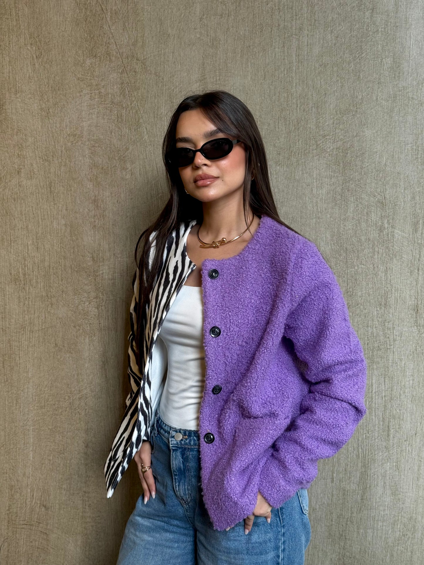 The Half Bold in Purple