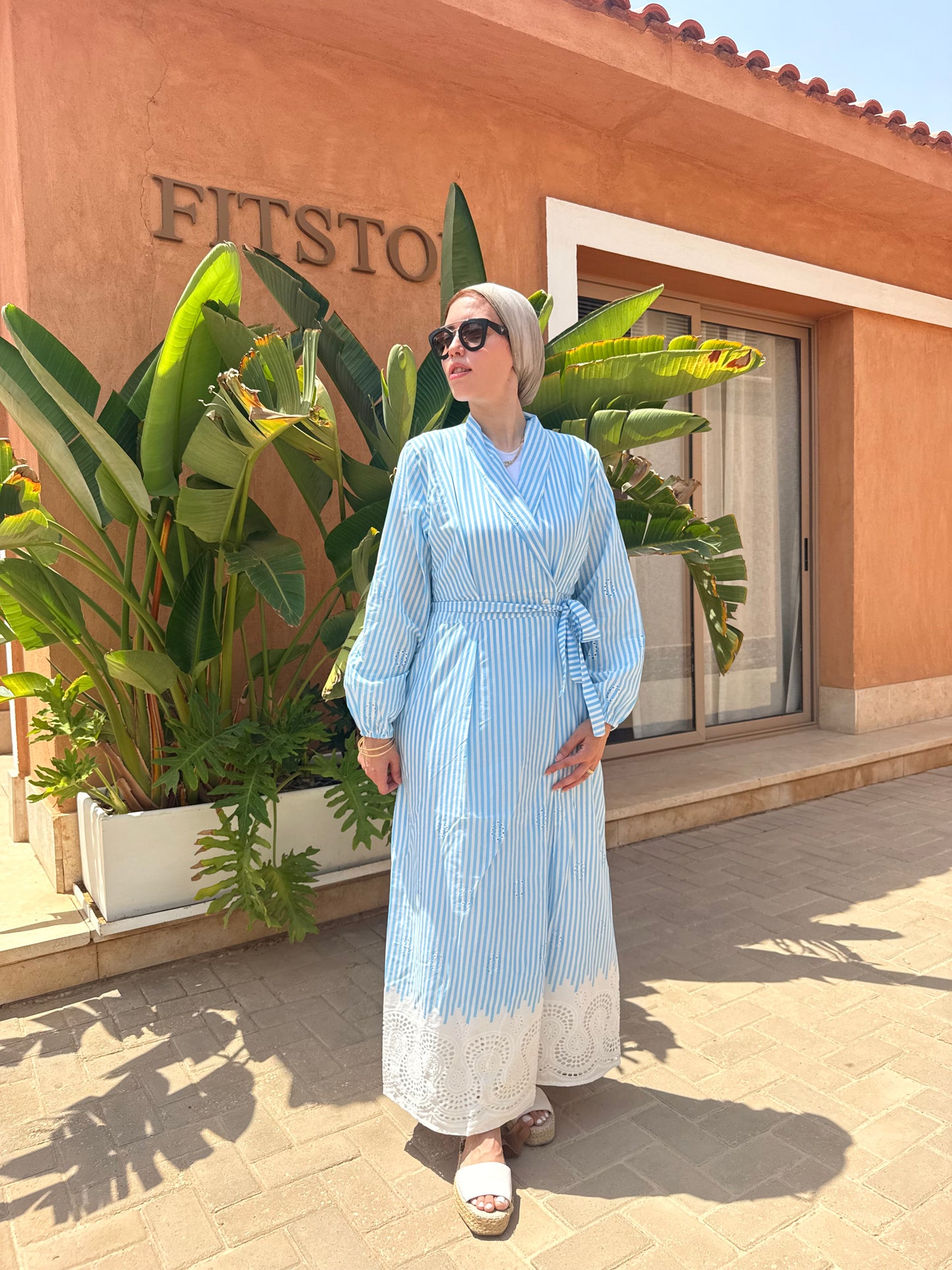 The Flow Dress in Blue