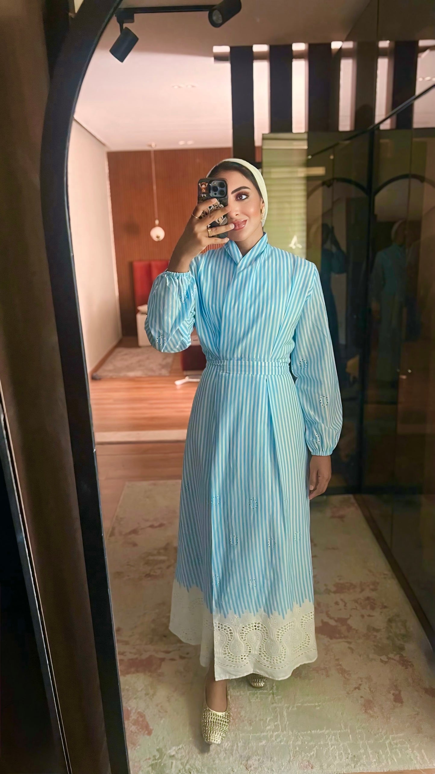 The Flow Dress in Blue