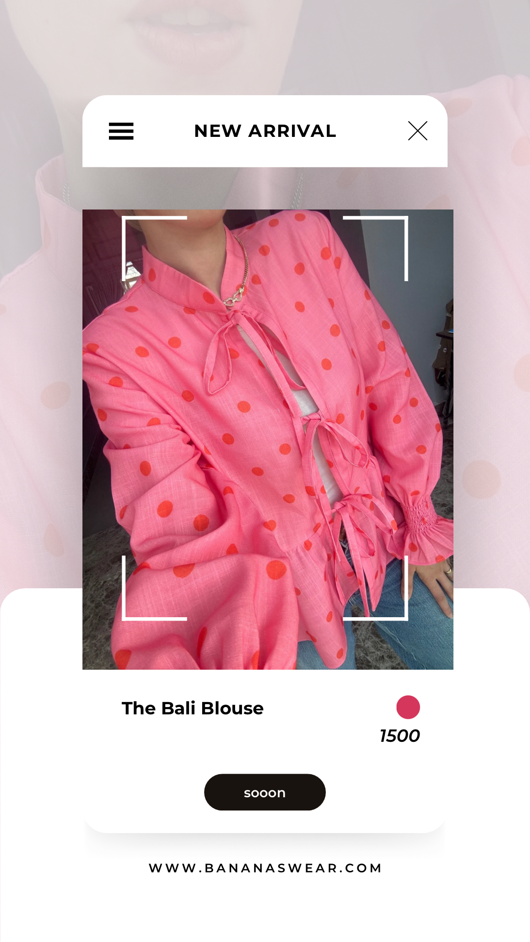 Bali polka blouse