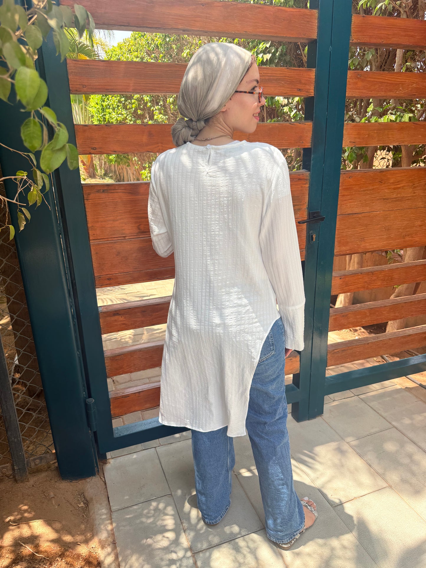 Juliette high low Blouse *white
