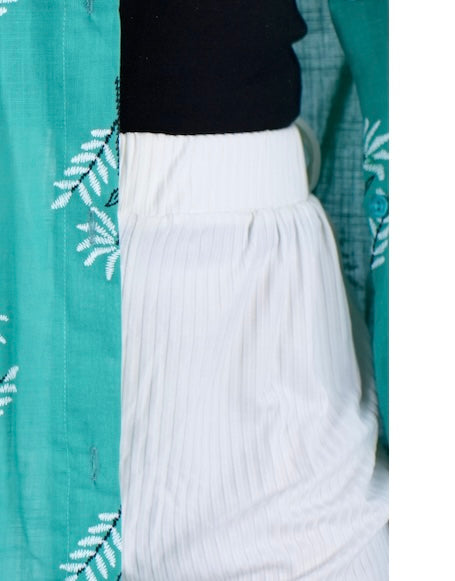 White cotton pants