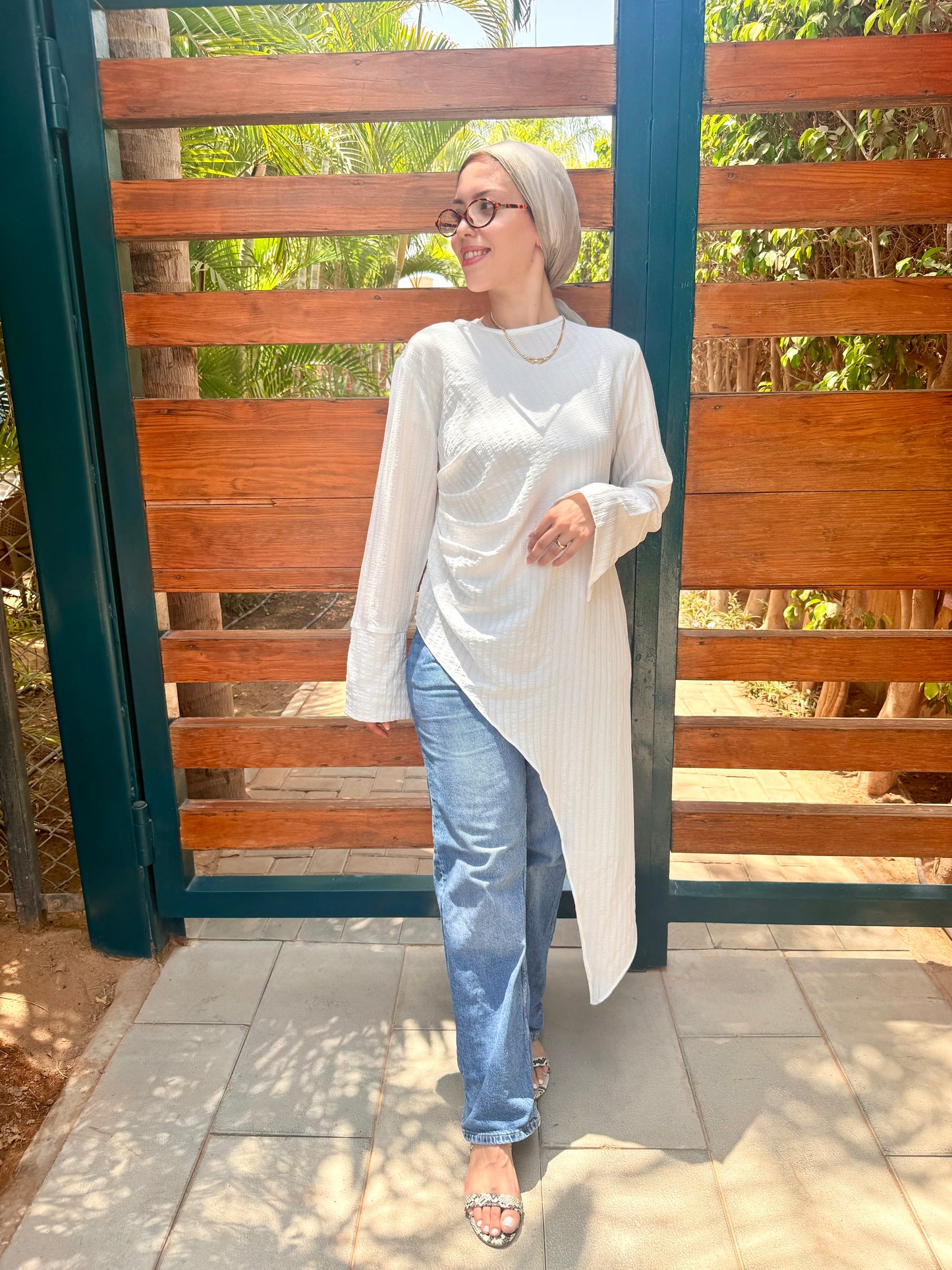 Juliette high low Blouse *white