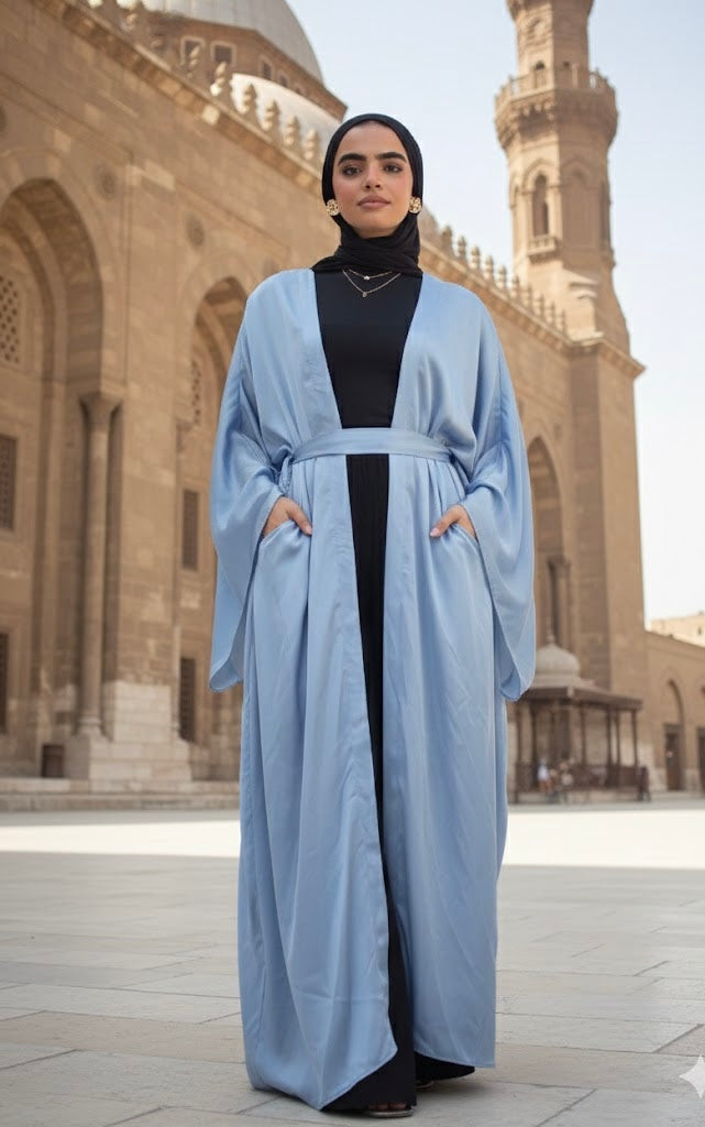 The Lily Kaftan in soft blue