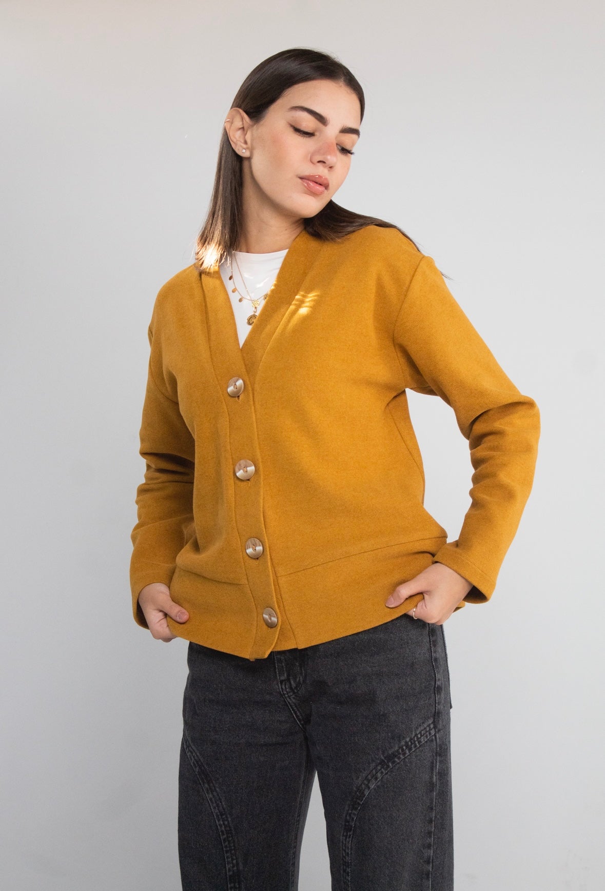 Honey cashmere jacket