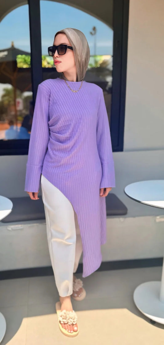 Juliette high low Blouse *Lavender
