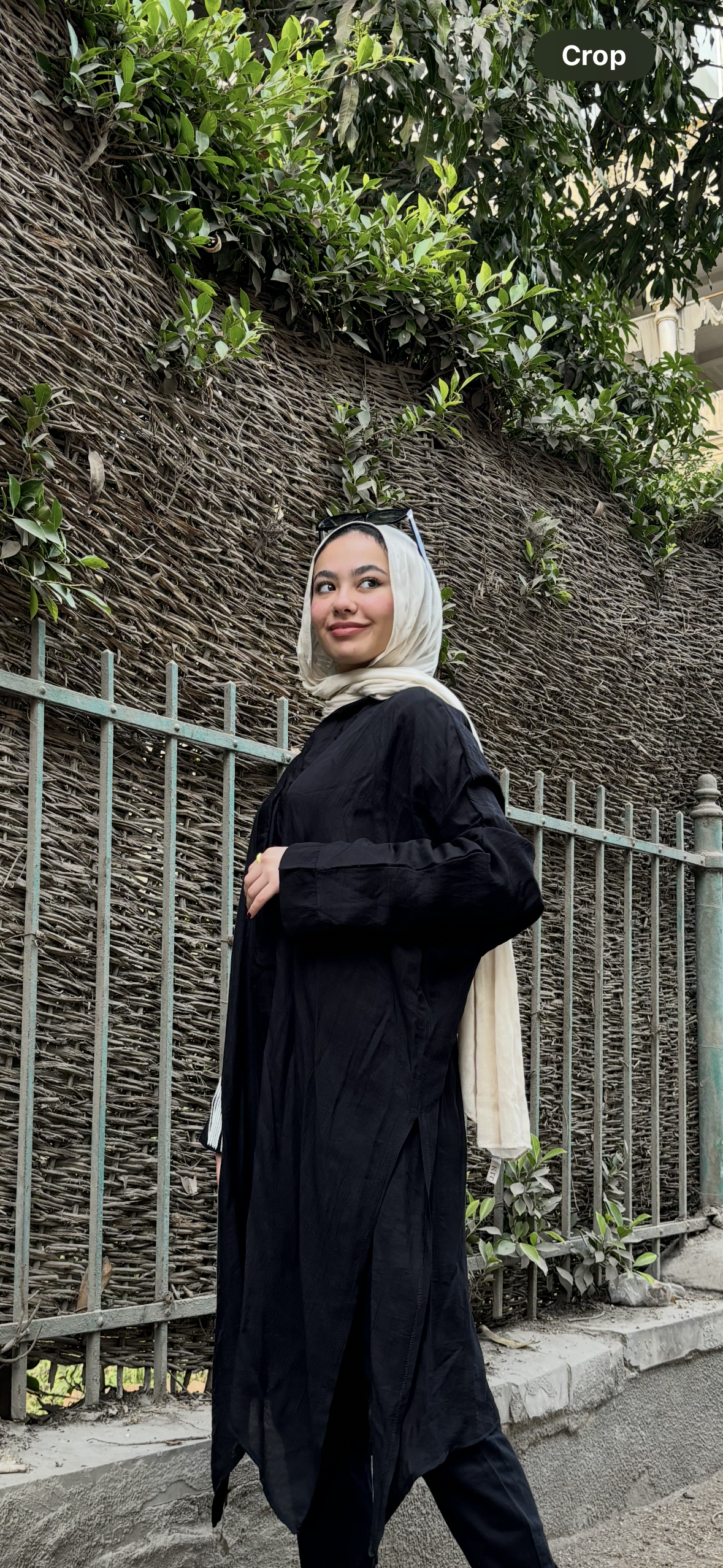 Black asymmetry cadigan