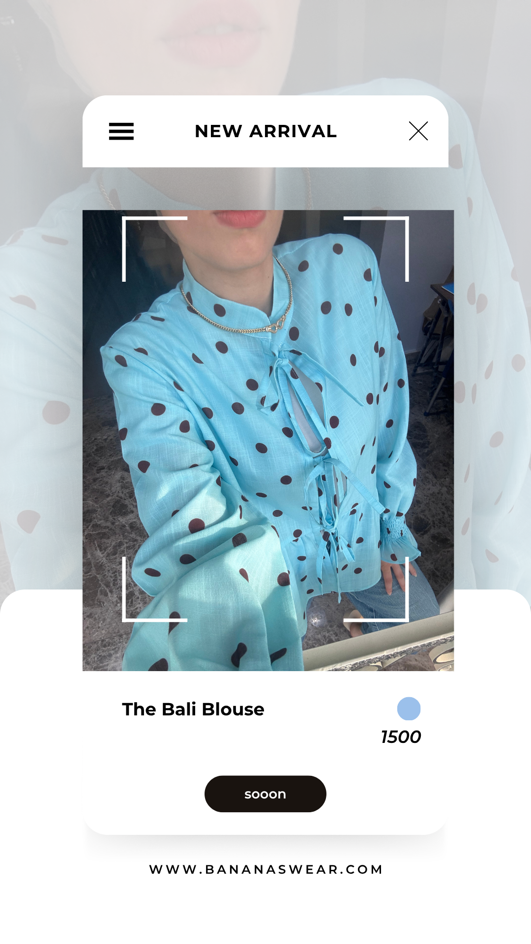 Bali polka blouse