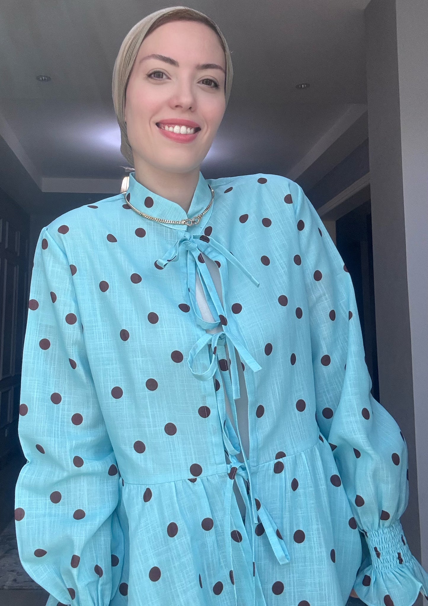 Bali polka blouse