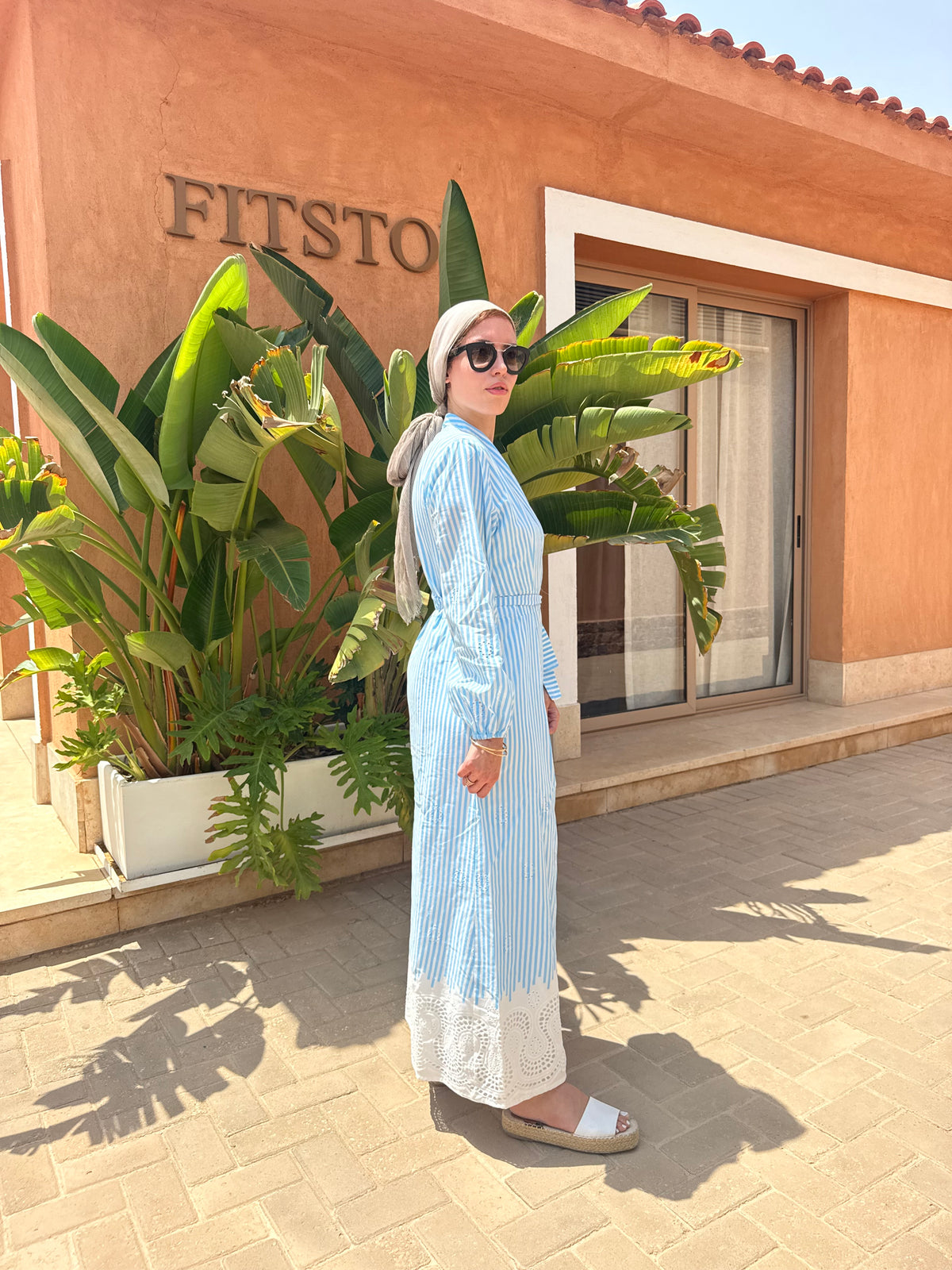 The Flow Dress in Blue